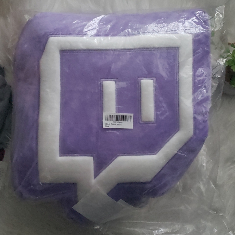 Twitch Emote Purple And White Giant Pillow Plush